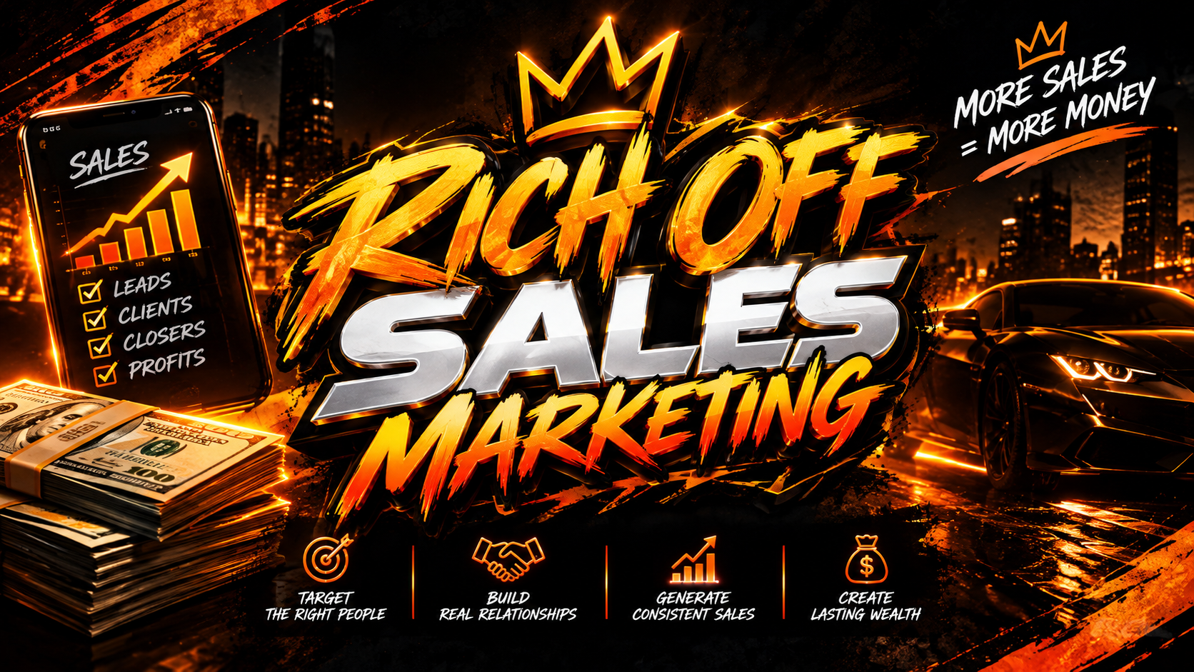 Rich Off Sales Marketing — more sales equals more money
